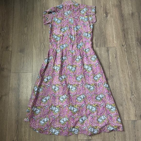 Hampton House Tuckernuck Hunter Dress in Fuchsia Floral Sz XS - Picture 6 of 12